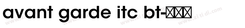 avant garde itc bt字体转换